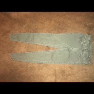 Army green American eagle jeans